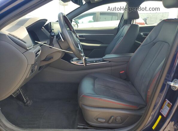 5NPEJ4J23LH040445 2020 HYUNDAI SONATA Blue Front interior view