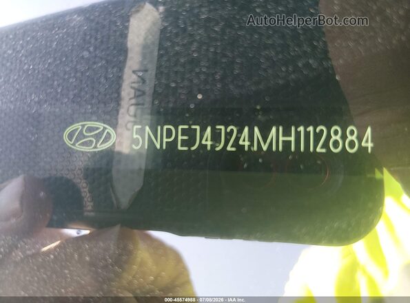 5NPEJ4J24MH112884 2021 HYUNDAI SONATA Gray 