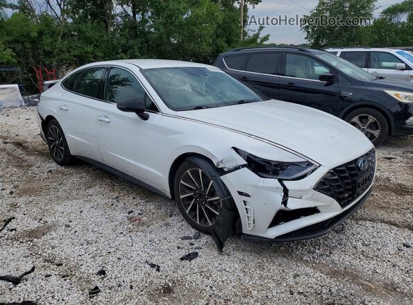 5NPEJ4J25LH027423 2020 HYUNDAI SONATA White Front right