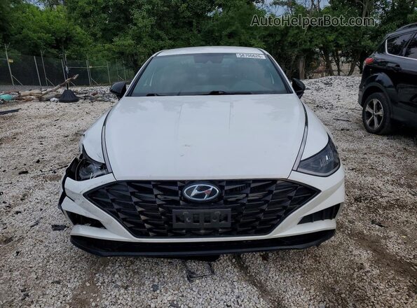 5NPEJ4J25LH027423 2020 HYUNDAI SONATA White Front view