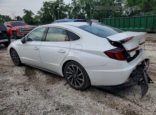 5NPEJ4J25LH027423 2020 HYUNDAI SONATA White Rear left