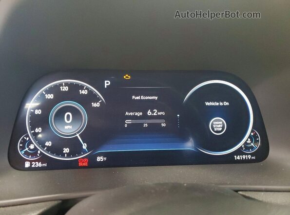 5NPEJ4J25MH064313 2021 HYUNDAI SONATA Yellow Widok zestawu wskaźników