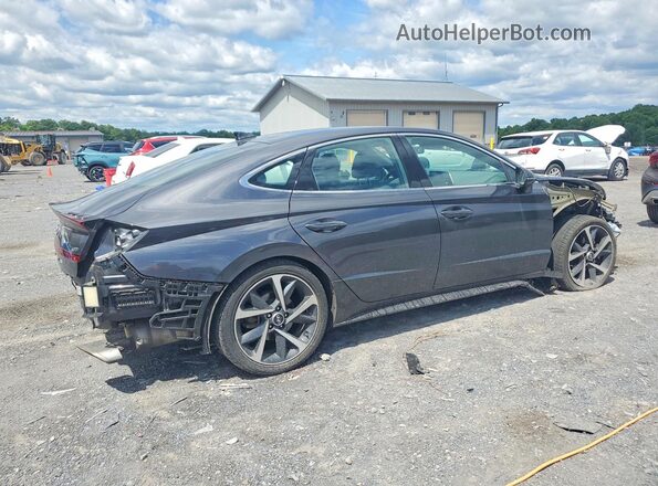 5NPEJ4J27MH062899 2021 HYUNDAI SONATA Black Tył prawy