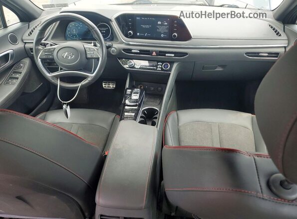 5NPEJ4J27MH062899 2021 HYUNDAI SONATA Black Widok deski rozdzielczej