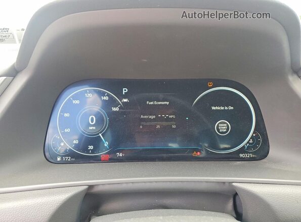 5NPEJ4J27MH062899 2021 HYUNDAI SONATA Black Widok zestawu wskaźników