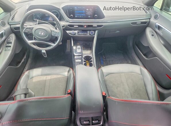 5NPEJ4J27MH067844 2021 HYUNDAI SONATA Black Dashboard view