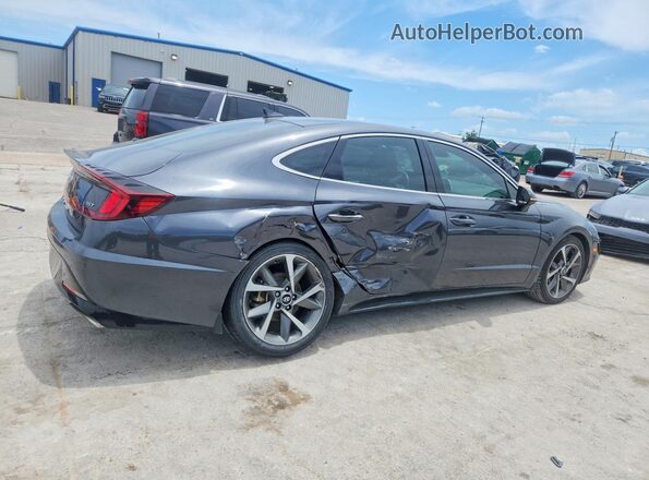 5NPEJ4J27MH067844 2021 HYUNDAI SONATA Black Rear right