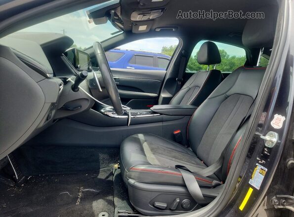 5NPEJ4J27MH067844 2021 HYUNDAI SONATA Black Front interior view
