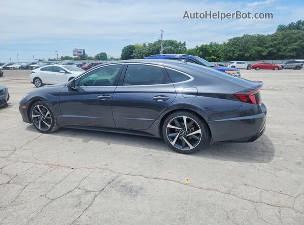 5NPEJ4J27MH067844 2021 HYUNDAI SONATA Black Rear left