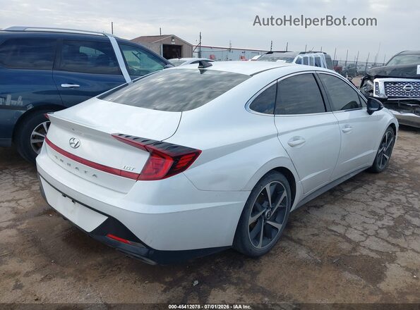 5NPEJ4J27MH109896 2021 HYUNDAI SONATA White უკანა მარჯვენა