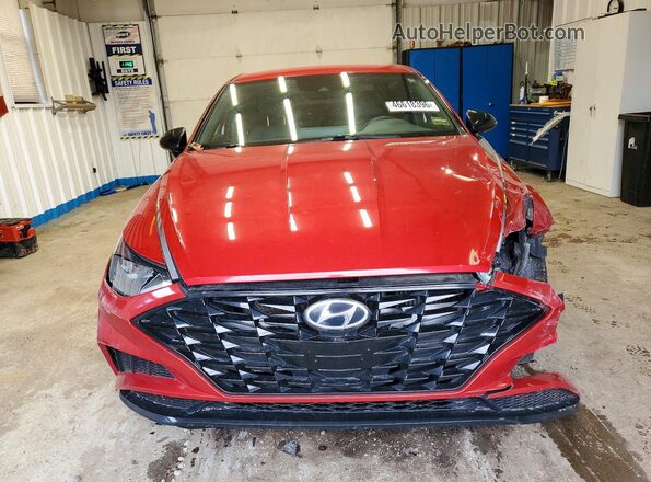 5NPEJ4J27MH129842 2021 HYUNDAI SONATA Red Vista frontal