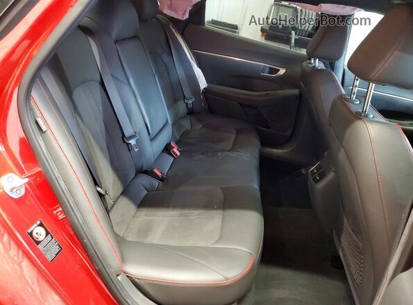 5NPEJ4J27MH129842 2021 HYUNDAI SONATA Red Vista de los asientos traseros