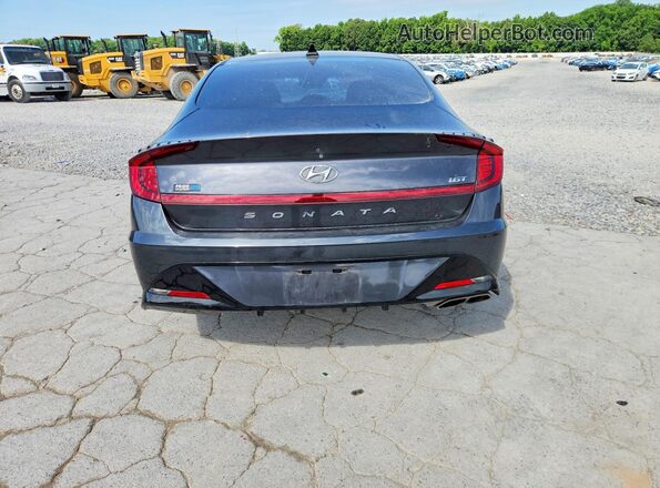 5NPEJ4J27MH130134 2021 HYUNDAI SONATA Gray Вид ззаду
