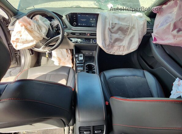 5NPEJ4J27MH130134 2021 HYUNDAI SONATA Gray Вид панелі приладів