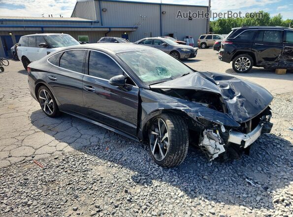 5NPEJ4J27MH130134 2021 HYUNDAI SONATA Gray Передня права чверть
