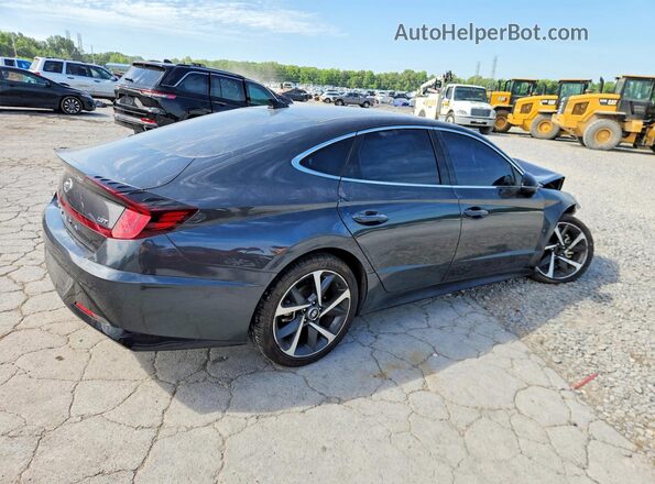 5NPEJ4J27MH130134 2021 HYUNDAI SONATA Gray Задня права чверть
