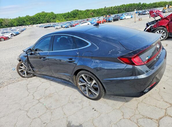 5NPEJ4J27MH130134 2021 HYUNDAI SONATA Gray Задня ліва чверть