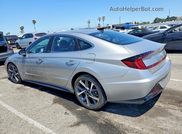 5NPEJ4J28MH065181 2021 HYUNDAI SONATA Silver Rear left
