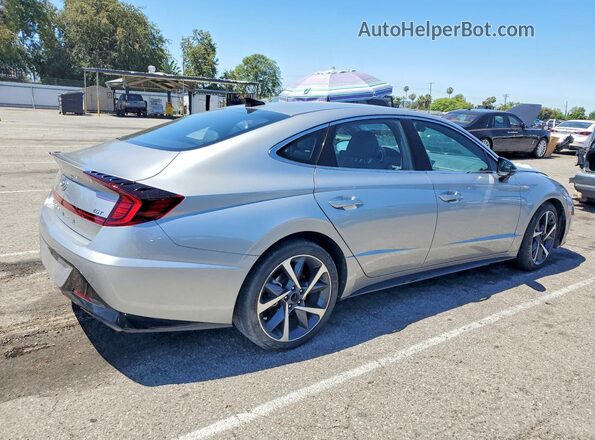 5NPEJ4J28MH065181 2021 HYUNDAI SONATA Silver Rear right