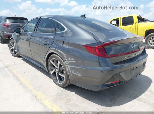 5NPEJ4J28NH134274 2022 HYUNDAI SONATA Gray Trasero izquierdo