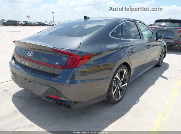 5NPEJ4J28NH134274 2022 HYUNDAI SONATA Gray Trasero derecho