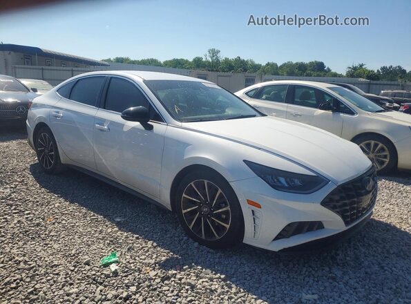 5NPEJ4J29LH024167 2020 HYUNDAI SONATA White Передня права чверть