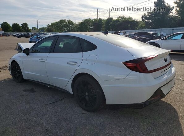 5NPEJ4J29LH025142 2020 HYUNDAI SONATA White Հետևի ձախ