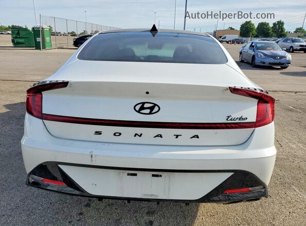 5NPEJ4J29LH025142 2020 HYUNDAI SONATA White Հետևի տեսք