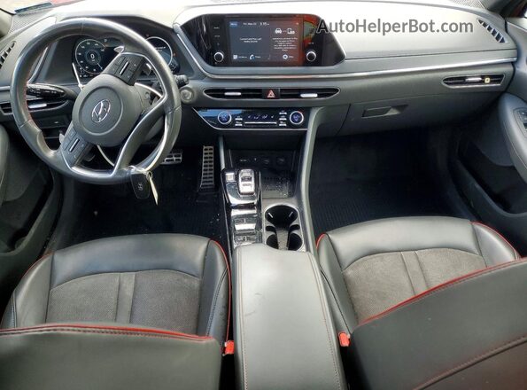 5NPEJ4J29MH065268 2021 HYUNDAI SONATA Red წინა პანელის ხედი