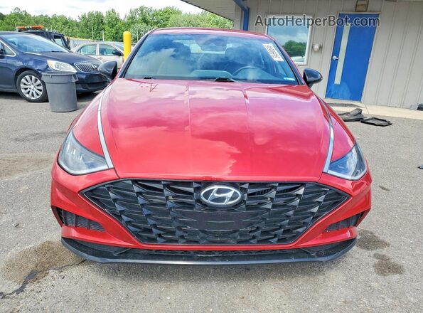 5NPEJ4J29MH065268 2021 HYUNDAI SONATA Red წინა ხედი