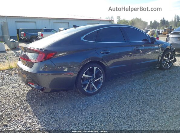 5NPEJ4J29MH098013 2021 HYUNDAI SONATA Gray Trasero derecho