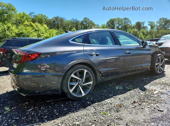 5NPEJ4J2XMH064047 2021 HYUNDAI SONATA Gray Հետևի աջ