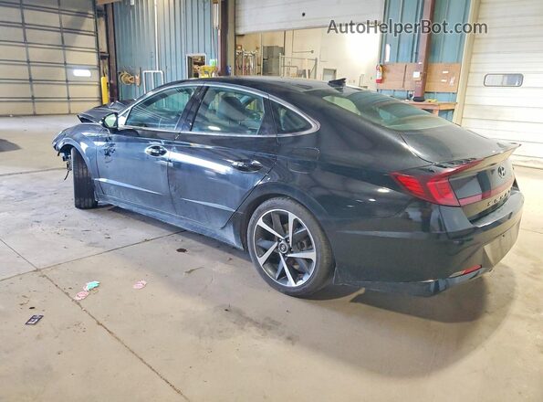 5NPEJ4J2XMH077400 2021 HYUNDAI SONATA Black Задня ліва чверть