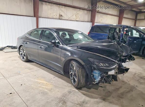 5NPEJ4J2XMH077400 2021 HYUNDAI SONATA Black Передня права чверть