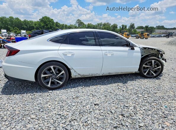5NPEJ4J2XMH120293 2021 HYUNDAI SONATA Белый Задняя правая четверть