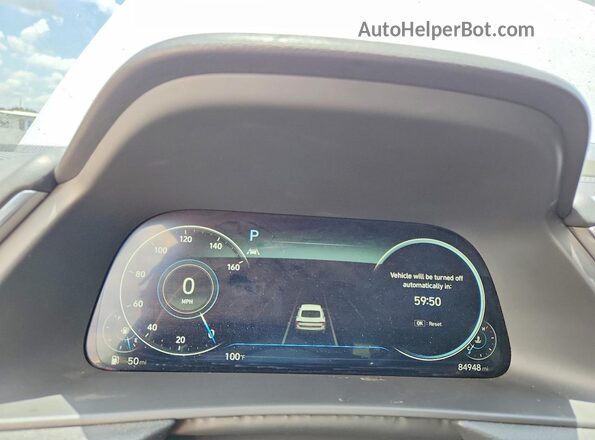 5NPEJ4J2XMH120293 2021 HYUNDAI SONATA Белый Вид щитка приборов