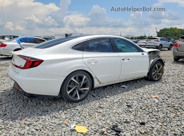 5NPEJ4J2XMH132265 2021 HYUNDAI SONATA White უკანა მარჯვენა