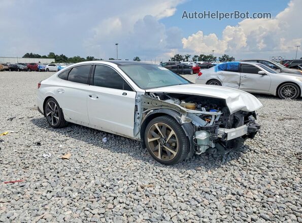 5NPEJ4J2XMH132265 2021 HYUNDAI SONATA White წინა მარჯვენა