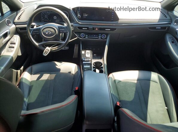 5NPEJ4J2XNH134521 2022 HYUNDAI SONATA Black Widok deski rozdzielczej