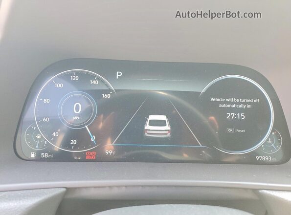 5NPEJ4J2XNH134521 2022 HYUNDAI SONATA Black Widok zestawu wskaźników