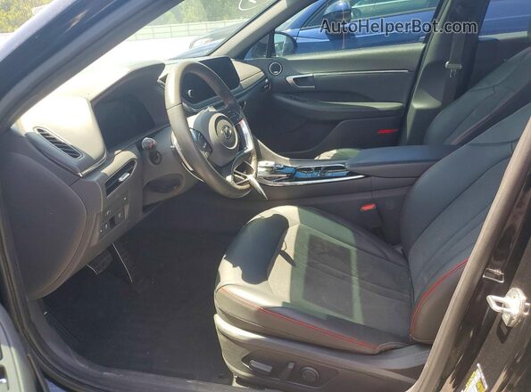 5NPEJ4J2XNH134521 2022 HYUNDAI SONATA Black Widok wnętrza z przodu
