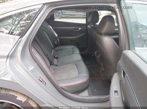 5NPEJ4J2XNH136706 2022 HYUNDAI SONATA Gray VIN კოდის სტიკერის ხედი