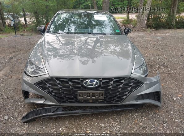 5NPEJ4J2XNH136706 2022 HYUNDAI SONATA Gray უკანა სალონის ხედი