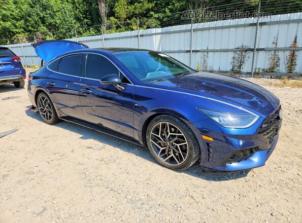 5NPEK4JC0MH127579 2021 HYUNDAI SONATA Blue Front right