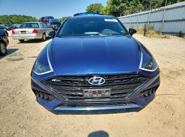 5NPEK4JC0MH127579 2021 HYUNDAI SONATA Blue Front view