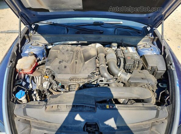 5NPEK4JC0MH127579 2021 HYUNDAI SONATA Blue Rear interior view