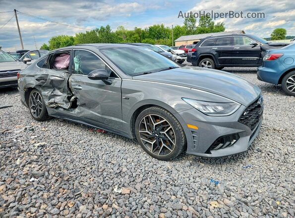 5NPEK4JC0NH150488 2022 HYUNDAI SONATA Gray Przód prawy