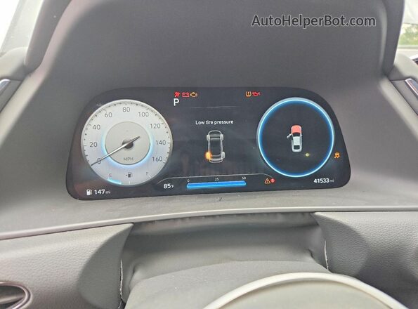 5NPEK4JC0NH150488 2022 HYUNDAI SONATA Gray Widok zestawu wskaźników