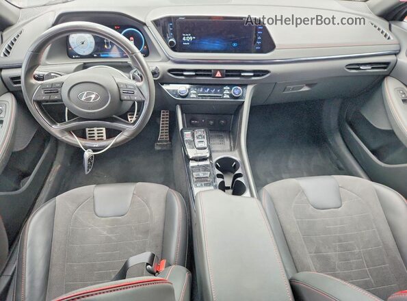 5NPEK4JC0NH150488 2022 HYUNDAI SONATA Gray Widok deski rozdzielczej