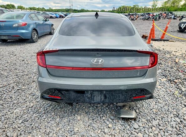 5NPEK4JC0NH150488 2022 HYUNDAI SONATA Gray Widok z tyłu